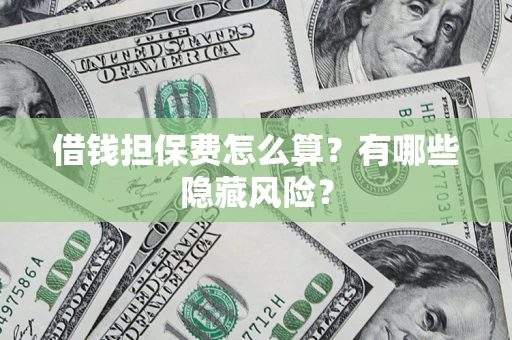 北京借钱担保费怎么算？有哪些隐藏风险？