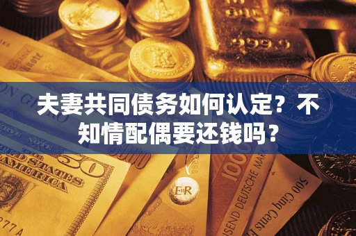 北京夫妻共同债务如何认定？不知情配偶要还钱吗？