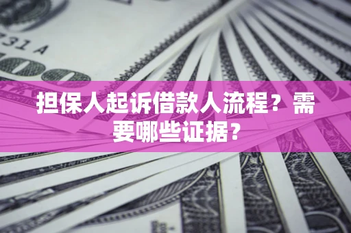 北京担保人起诉借款人流程？需要哪些证据？