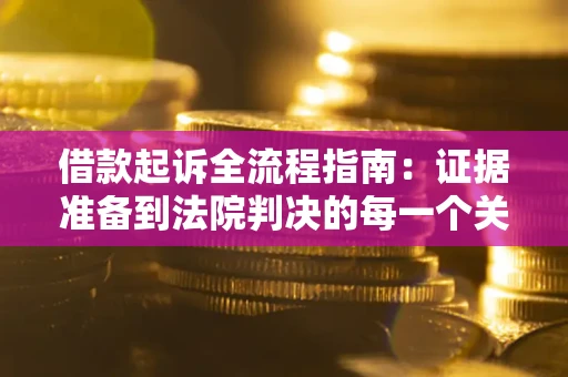 北京借款起诉全流程指南：证据准备到法院判决的每一个关键步骤